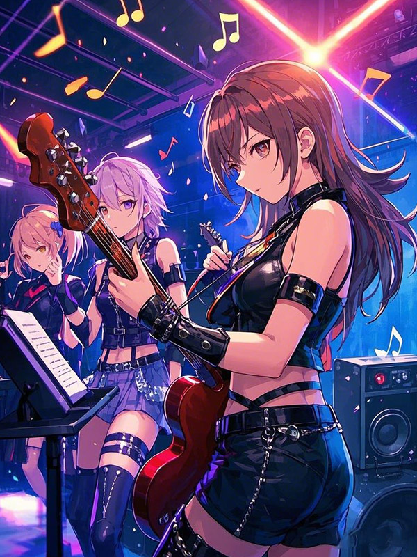 《少女乐队的心灵呐喊》小说封面制作